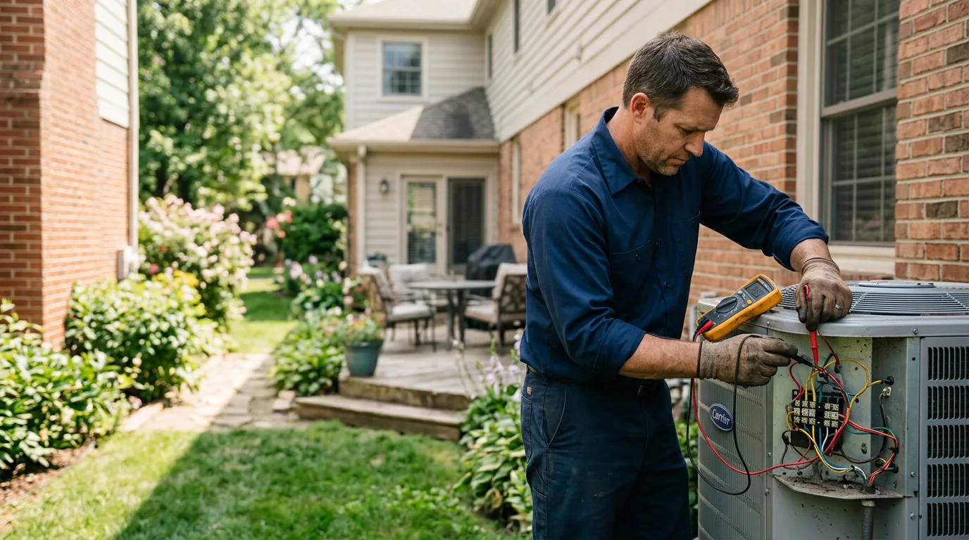 HVAC technician working near Fairfax, CA